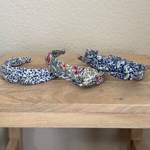 J.Crew Liberty Floral Headbands LOT of 3